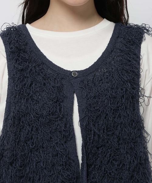 niko and...（ニコアンド）の「クルクルループ2WAYベスト（ベスト・レディース・グレー/アイボリー/ネイビー・FREE）」の17枚目の写真