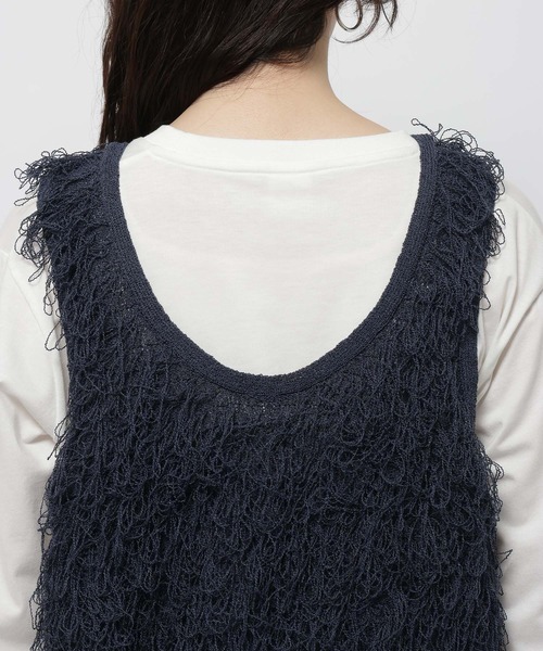 niko and...（ニコアンド）の「クルクルループ2WAYベスト（ベスト・レディース・グレー/アイボリー/ネイビー・FREE）」の18枚目の写真