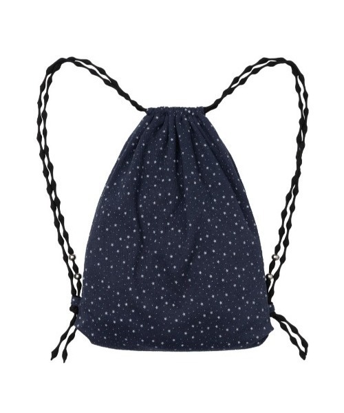 AMESWORLDWIDE（アメスワールドワイド）の「A'GEM/9 × .kom 『AMESWORLDWIDE/アメスワールドワイド』TWINKLE GYM SACK/トゥインクルジムサック（バックパック/リュック・レディース・ネイビー/イエロー・FREE）」の17枚目の写真