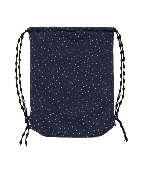 AMESWORLDWIDE（アメスワールドワイド）の「A'GEM/9 × .kom 『AMESWORLDWIDE/アメスワールドワイド』TWINKLE GYM SACK/トゥインクルジムサック（バックパック/リュック・レディース・ネイビー/イエロー・FREE）」の19枚目の写真