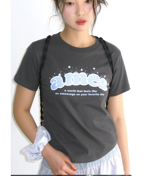 AMESWORLDWIDE（アメスワールドワイド）の「A'GEM/9 × .kom 『AMESWORLDWIDE/アメスワールドワイド』TWINKLE GYM SACK/トゥインクルジムサック（バックパック/リュック・レディース・ネイビー/イエロー・FREE）」の4枚目の写真