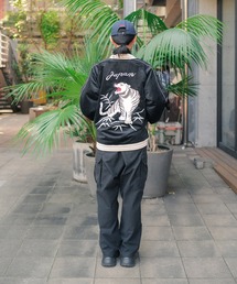 【HOUSTON/ヒューストン】VELVETEEN SOUVENIR JACKET TIGER ALASKA 51521 51522