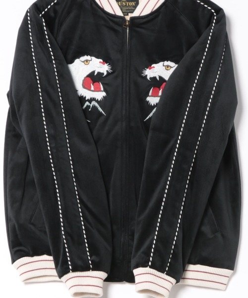 HOUSTON(ヒューストン)の「【HOUSTON/ヒューストン】VELVETEEN SOUVENIR JACKET TIGER ALASKA 51521 51522(スカジャン・メンズ・ブラック系その他/ブルー系その他/ブルー系その他2/ブラック系その他2・LARGE/X-LARGE/MEDIUM)」の15枚目の写真