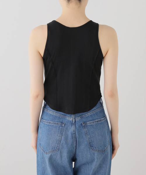 OUTDOOR PRODUCTS（アウトドアプロダクツ）の「miller Light Prib Tank（Tシャツ/カットソー・レディース・イエロー/アイボリー/ブラック/グレー・FREE）」の6枚目の写真