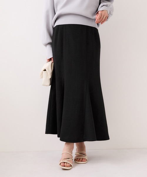VIS（ビス）の「美easyリネンライクマーメイドスカート/イージーケア・接触冷感・セットアップ対応（スカート・レディース・ピンク/グレー/ブラック/キナリ・M/S/SS/L）」の17枚目の写真