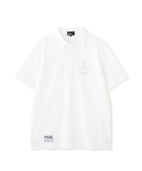 PING(ピン)の「【PING APPAREL】レイブロックMr.PING半袖ポロシャツ <GOLD> (MENS)(ポロシャツ・メンズ・ホワイト/ブルー系その他/ブラック・S/LL/L/LL1/M)」の5枚目の写真