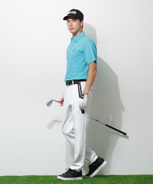 PING(ピン)の「【PING APPAREL】レイブロックMr.PING半袖ポロシャツ <GOLD> (MENS)(ポロシャツ・メンズ・ホワイト/ブルー系その他/ブラック・S/LL/L/LL1/M)」の8枚目の写真