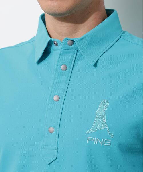 PING(ピン)の「【PING APPAREL】レイブロックMr.PING半袖ポロシャツ <GOLD> (MENS)(ポロシャツ・メンズ・ホワイト/ブルー系その他/ブラック・S/LL/L/LL1/M)」の13枚目の写真