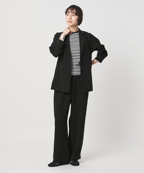 UNITED ARROWS(ユナイテッドアローズ)の「COMFY テーラードジャケット ‐防汚 UVカット ウォッシャブル‐(テーラードジャケット・レディース・ブラック/ネイビー・38/36)」の8枚目の写真