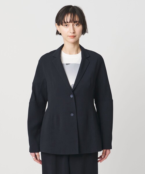 UNITED ARROWS(ユナイテッドアローズ)の「COMFY テーラードジャケット ‐防汚 UVカット ウォッシャブル‐(テーラードジャケット・レディース・ブラック/ネイビー・38/36)」の10枚目の写真