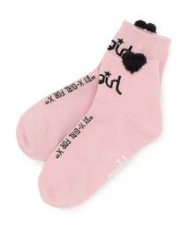 X-girl Stages | 【人気商品再入荷】【直営店で取り扱い無し】立体ハートロゴショートソックス(ソックス/靴下)