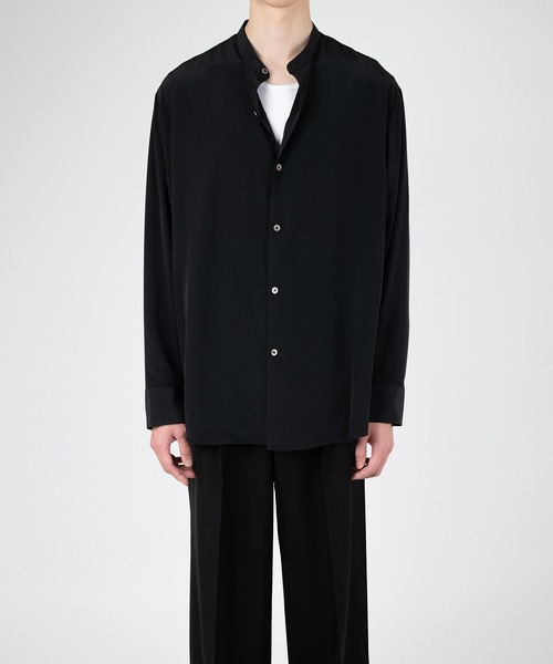 LAD MUSICIAN（ラッドミュージシャン）の「DECHINE BAND COLLAR BIG SHIRT（シャツ/ブラウス・メンズ・ブラック・42/46）」の2枚目の写真