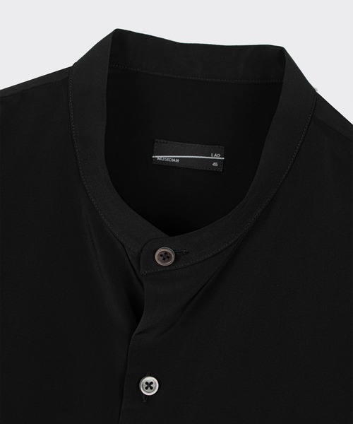 LAD MUSICIAN（ラッドミュージシャン）の「DECHINE BAND COLLAR BIG SHIRT（シャツ/ブラウス・メンズ・ブラック・42/46）」の4枚目の写真