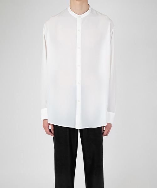 LAD MUSICIAN（ラッドミュージシャン）の「DECHINE BAND COLLAR BIG SHIRT（シャツ/ブラウス・メンズ・ブラック・42/46）」の7枚目の写真