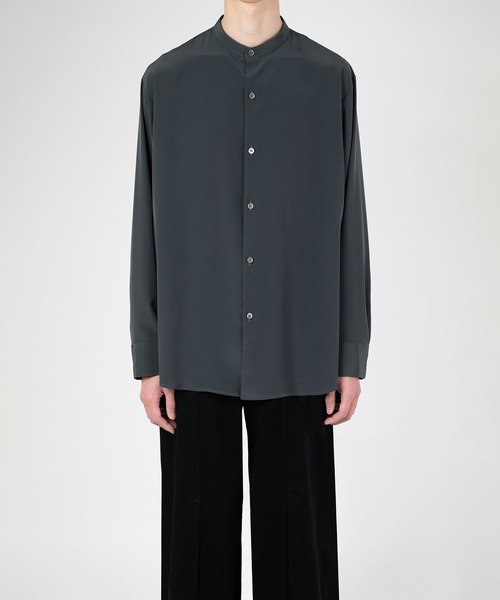 LAD MUSICIAN（ラッドミュージシャン）の「DECHINE BAND COLLAR BIG SHIRT（シャツ/ブラウス・メンズ・ブラック・42/46）」の9枚目の写真