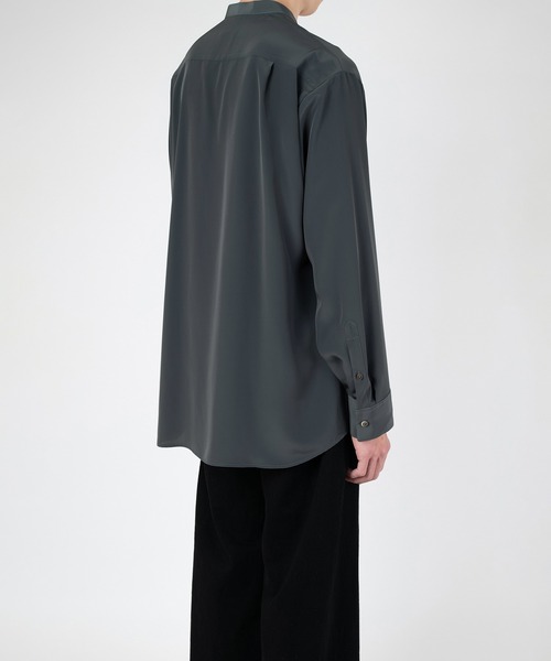 LAD MUSICIAN（ラッドミュージシャン）の「DECHINE BAND COLLAR BIG SHIRT（シャツ/ブラウス・メンズ・ブラック・42/46）」の10枚目の写真