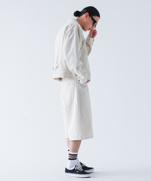 MDR(エムディアール)の「トラッカーデニムジャケット【セットアップ対応】(デニムジャケット・メンズ・アイボリー/ネイビー・M/XL/L)」の9枚目の写真