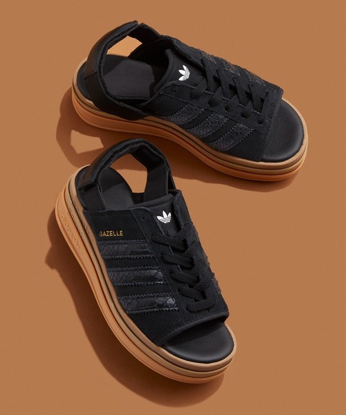 adidas(アディダス)の「ガゼル ボールド サンダル / GAZELLE BOLD SANDALS / アディダスオリジナルス adidas Originals 厚底サンダル(サンダル・レディース・ブラック・26.5cm/25.5cm/24.5cm/23.5cm/22.5cm/28.5cm/27.5cm)」の11枚目の写真