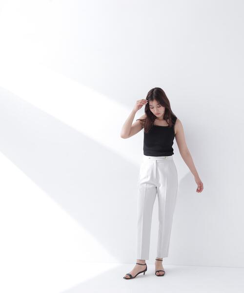 NATURAL BEAUTY BASIC(ナチュラルビューティーベーシック)の「◇前後2wayニットタンク(タンクトップ・レディース・オフホワイト/ブラウン/ブラック・FREE)」の6枚目の写真