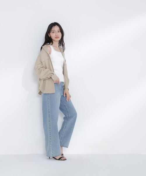 NATURAL BEAUTY BASIC(ナチュラルビューティーベーシック)の「◇前後2wayニットタンク(タンクトップ・レディース・オフホワイト/ブラウン/ブラック・FREE)」の9枚目の写真