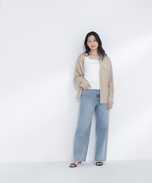 NATURAL BEAUTY BASIC(ナチュラルビューティーベーシック)の「◇前後2wayニットタンク(タンクトップ・レディース・オフホワイト/ブラウン/ブラック・FREE)」の15枚目の写真