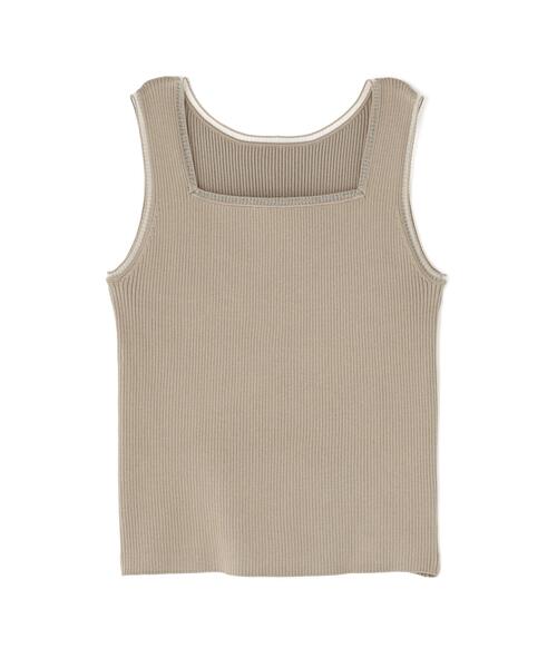 NATURAL BEAUTY BASIC(ナチュラルビューティーベーシック)の「◇前後2wayニットタンク(タンクトップ・レディース・オフホワイト/ブラウン/ブラック・FREE)」の19枚目の写真