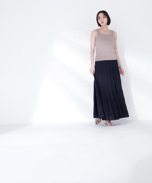 NATURAL BEAUTY BASIC(ナチュラルビューティーベーシック)の「◇前後2wayニットタンク(タンクトップ・レディース・オフホワイト/ブラウン/ブラック・FREE)」の22枚目の写真