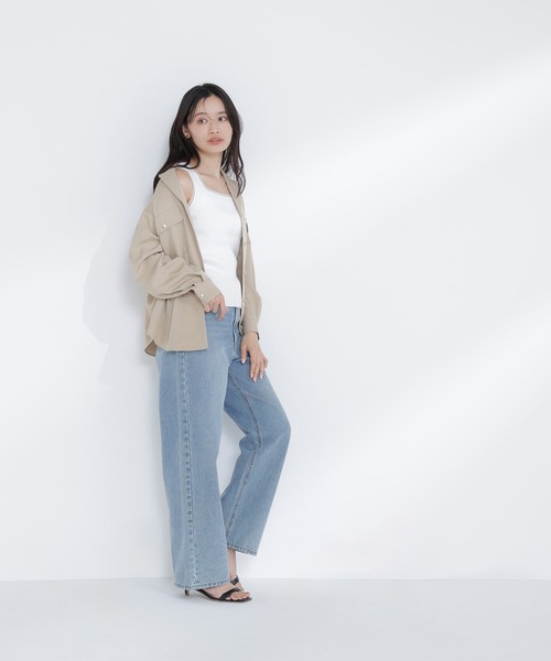 NATURAL BEAUTY BASIC（ナチュラルビューティーベーシック）の「◇前後2wayニットタンク（タンクトップ・レディース・オフホワイト/ブラウン/ブラック・FREE）」の10枚目の写真