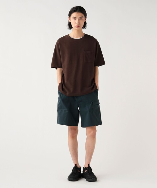 BEAMS HEART(ビームスハート)の「【6/18値下げ】リップルダブルフェイス フェイクレイヤード Tシャツ(接触冷感・ユニセックス)(Tシャツ/カットソー・メンズ・ブラウン/ネイビー/ブラック・S/M/L/XL)」の5枚目の写真