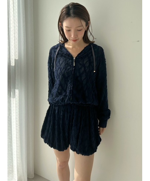 SNIDEL  デザインカットパーカー ロングパンツ ルームウェア セール】デザインカットパーカー（ルームウェア/パジャマ）｜SNIDEL