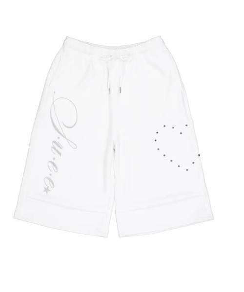 Ada.(エイダ)の「◇SETUPEXE◇ブランド直輸入正規品/ハート スタッド ロゴ バミューダ パンツ HEART STUD LOGO BERMUDA PANTS(その他パンツ・レディース・ホワイト/ブラック・FREE)」の13枚目の写真