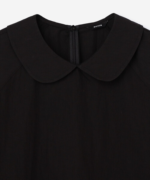 Bshop(ビショップ)の「eunoia | ラウンドカラー ロングワンピース WOMEN(ワンピース・レディース・ブラック・ONE)」の4枚目の写真