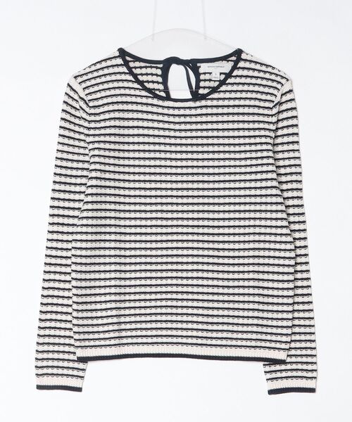 BANANA REPUBLIC FACTORY STORE(バナナリパブリック ファクトリーストア)の「BANANA REPUBLIC FACTORY STORE テクスチャーステッチ タイバック セーター(ニット/セーター・レディース・ネイビー/ホワイト系その他・L/M/S/XS)」の10枚目の写真