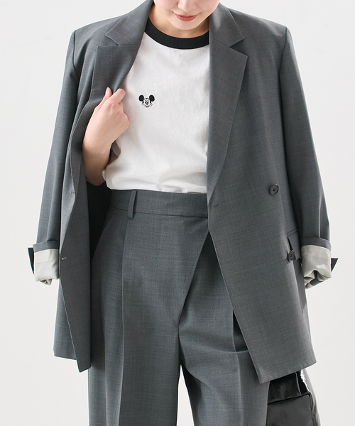 JANE SMITH / JOHN SMITH(ジェーンスミスジョンスミス)の「《追加》【JANE SMITH/ジェーンスミス】 MICKEY FACE RINGER Tシャツ(Tシャツ/カットソー・レディース・ブラック・SMALL)」の1枚目の写真