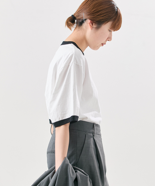 JANE SMITH / JOHN SMITH(ジェーンスミスジョンスミス)の「《追加》【JANE SMITH/ジェーンスミス】 MICKEY FACE RINGER Tシャツ(Tシャツ/カットソー・レディース・ブラック・SMALL)」の6枚目の写真