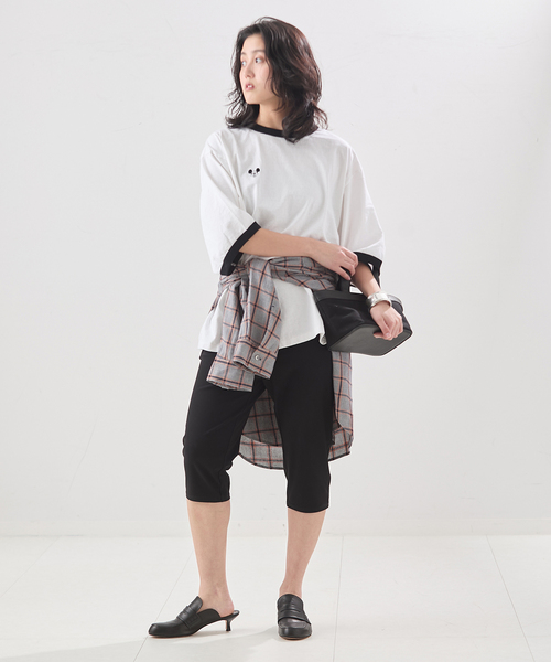 JANE SMITH / JOHN SMITH(ジェーンスミスジョンスミス)の「《追加》【JANE SMITH/ジェーンスミス】 MICKEY FACE RINGER Tシャツ(Tシャツ/カットソー・レディース・ブラック・SMALL)」の8枚目の写真