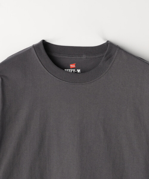 FREAK'S STORE（フリークスストア）の「限定展開 Hanes/ヘインズ BEEFY-T クルーネックTシャツ（Tシャツ/カットソー・メンズ・ブラック/チャコールグレー/ホワイト・LARGE/MEDIUM/SMALL）」の6枚目の写真