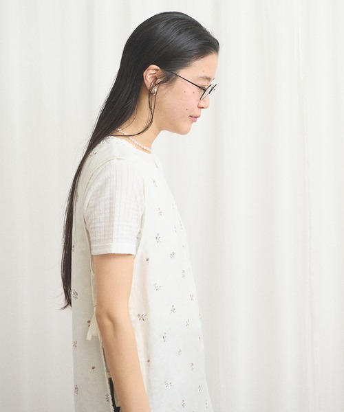 fig Ｌondon（フィグロンドン）の「Buttercup apron dress（ワンピース・レディース・ブルー/ホワイト・FREE）」の13枚目の写真