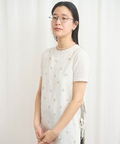 fig Ｌondon（フィグロンドン）の「Buttercup apron dress（ワンピース・レディース・ブルー/ホワイト・FREE）」の14枚目の写真