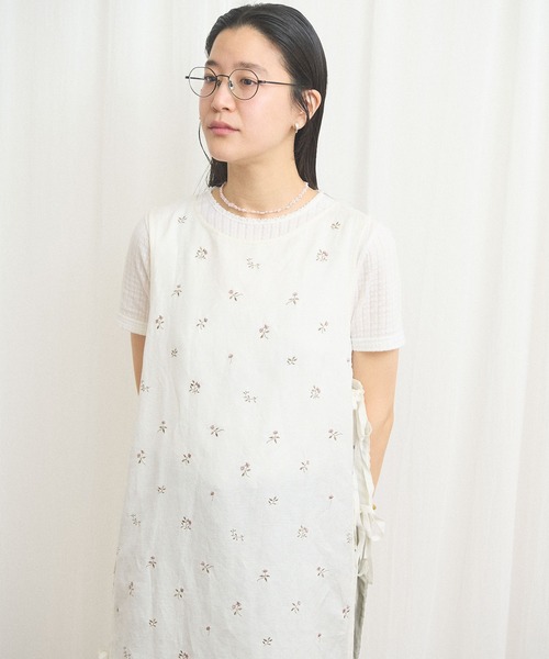 fig Ｌondon（フィグロンドン）の「Buttercup apron dress（ワンピース・レディース・ブルー/ホワイト・FREE）」の15枚目の写真