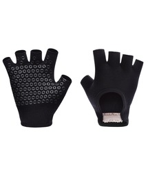 HYSSHOP（エイチワイエスショップ）の「【滑り止め付き】フリルタイプ カットアウト ハーフフィンガー ヨガグローブ（スポーツグッズ）」