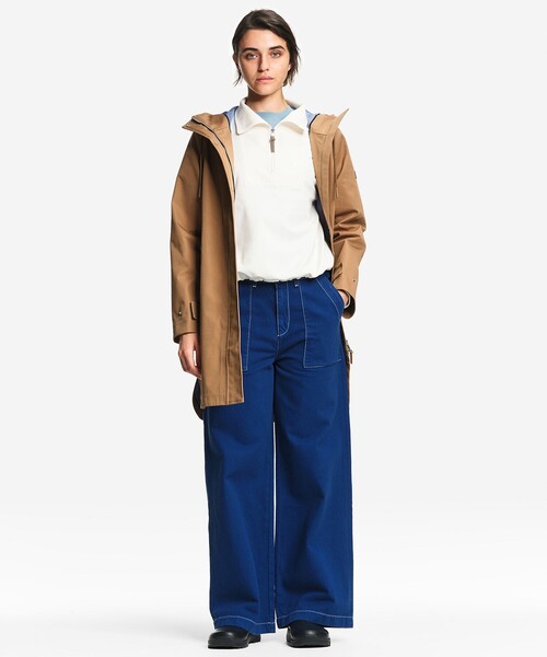 AIGLE(エーグル)の「透湿防水 3レイヤー ロングフーデッドジャケット(マウンテンパーカー・レディース・キャメル/モスグリーン・36/40/38)」の10枚目の写真