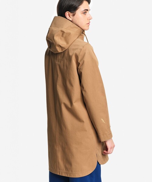 AIGLE(エーグル)の「透湿防水 3レイヤー ロングフーデッドジャケット(マウンテンパーカー・レディース・キャメル/モスグリーン・36/40/38)」の12枚目の写真