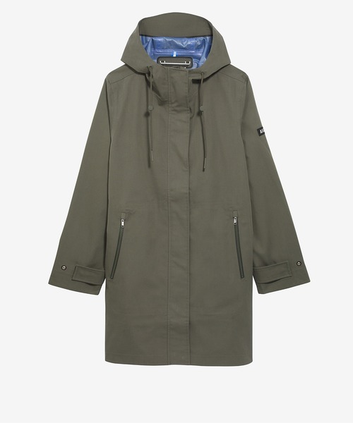 AIGLE(エーグル)の「透湿防水 3レイヤー ロングフーデッドジャケット(マウンテンパーカー・レディース・キャメル/モスグリーン・36/40/38)」の22枚目の写真