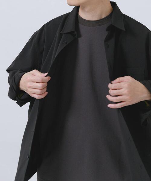 ITEMS URBANRESEARCH(アイテムズ アーバンリサーチ)の「ヨウリュウレギュラーカラー長袖シャツ(シャツ/ブラウス・メンズ・ネイビー/ダークグレー/オリーブ/ブラック・LARGE/MEDIUM)」の5枚目の写真