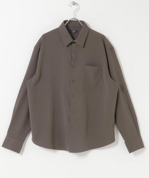 ITEMS URBANRESEARCH(アイテムズ アーバンリサーチ)の「ヨウリュウレギュラーカラー長袖シャツ(シャツ/ブラウス・メンズ・ネイビー/ダークグレー/オリーブ/ブラック・LARGE/MEDIUM)」の11枚目の写真
