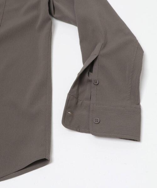 ITEMS URBANRESEARCH(アイテムズ アーバンリサーチ)の「ヨウリュウレギュラーカラー長袖シャツ(シャツ/ブラウス・メンズ・ネイビー/ダークグレー/オリーブ/ブラック・LARGE/MEDIUM)」の12枚目の写真