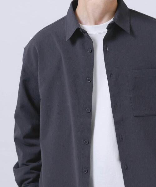 ITEMS URBANRESEARCH(アイテムズ アーバンリサーチ)の「ヨウリュウレギュラーカラー長袖シャツ(シャツ/ブラウス・メンズ・ネイビー/ダークグレー/オリーブ/ブラック・LARGE/MEDIUM)」の20枚目の写真