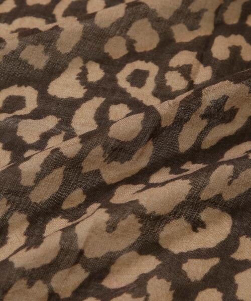 NANO universe（ナノユニバース）の「SK OVERSEAS IND PRIVATE/WOOL LEOPARD SCARF（バンダナ/スカーフ・レディース・ダークブラウン・FREE）」の4枚目の写真