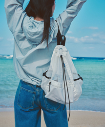 AFTERHOURS（アフターアワーズ）の「DRAWSTRING LIGHT MESH BACKPACK (WHITE)（バックパック/リュック）」